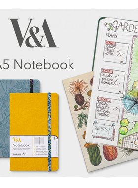 A5笔记本V&A博物馆英国IF文创Bookaroo植物系手账本高端颜值日记