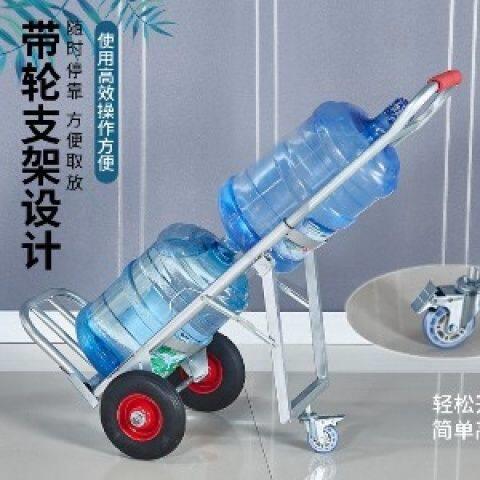 桶装水专用手拉车双槽载重王拉水桶车家用送水工纯净水桶矿泉水桶