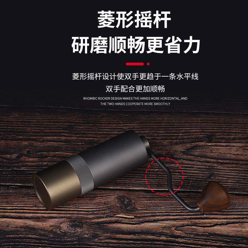 不锈钢意式咖啡机便携式手摇磨豆机意式咖啡研磨机咖啡手工研磨