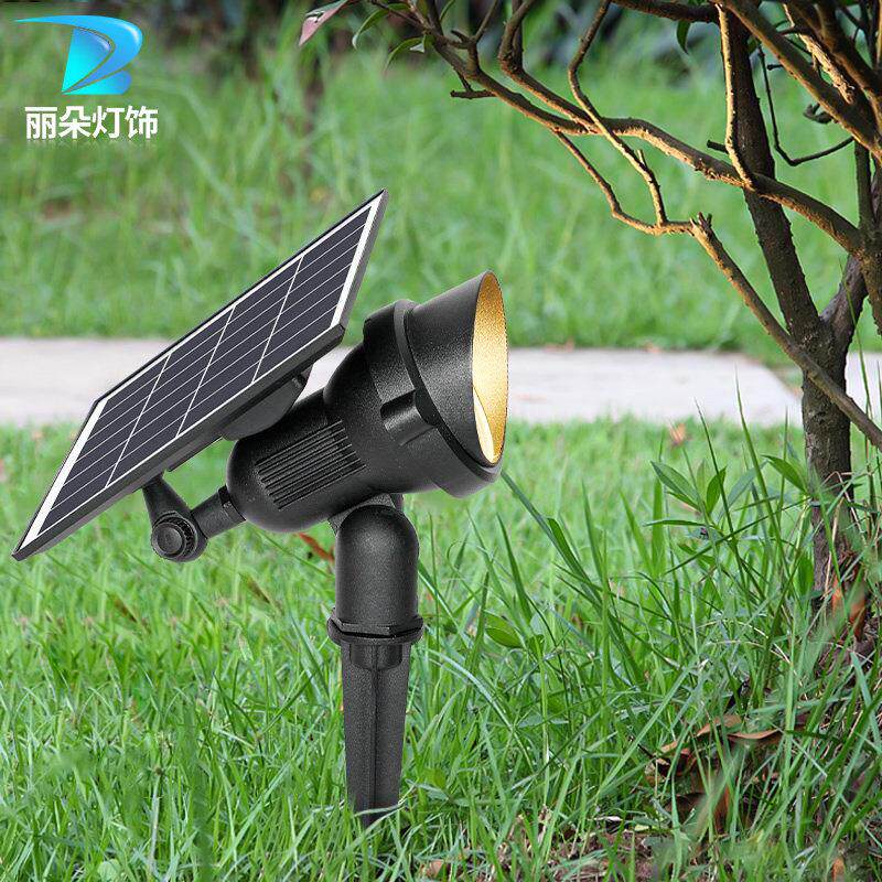 太阳能射灯户外防水庭院灯地插灯草坪灯花园灯绿化灯照树灯草地埋