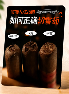 雪茄剪切方法科普讲解摆件