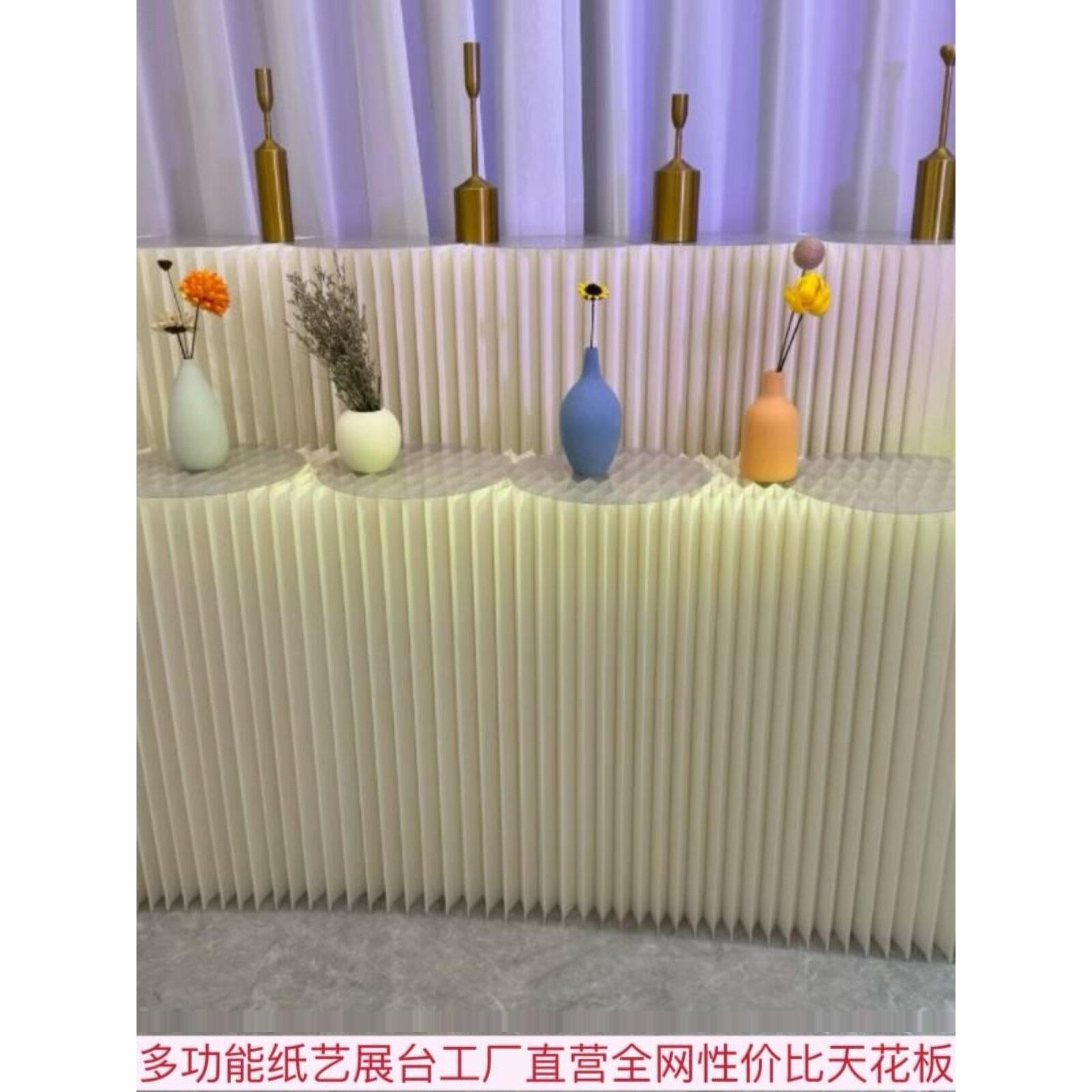 展览多功能折叠展台橱窗产品展示架岛流桌婚礼罗马柱道具