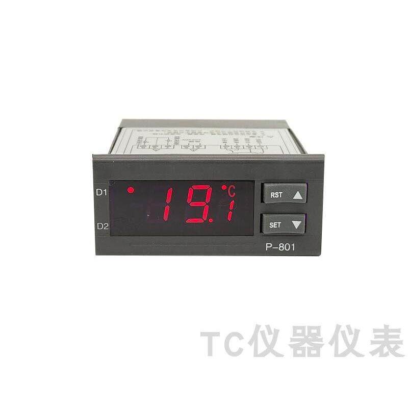 智能水温温控器P-801适用冷水机与水族箱 电子式温控器16A设计