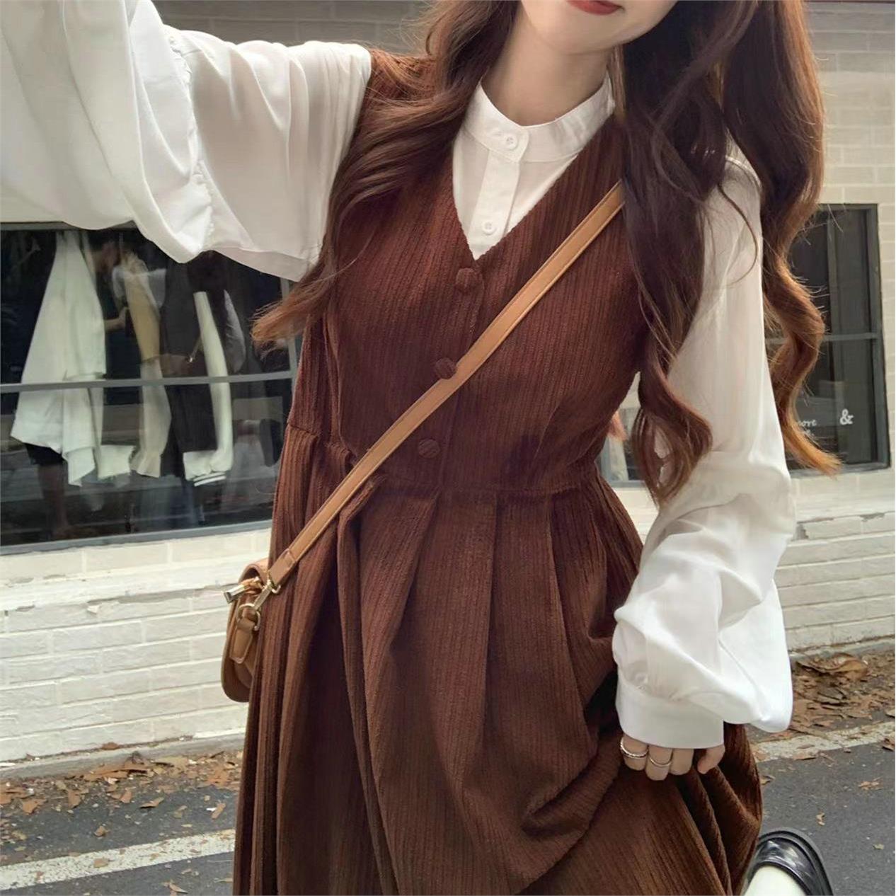 灯芯绒2026秋装甜美森系