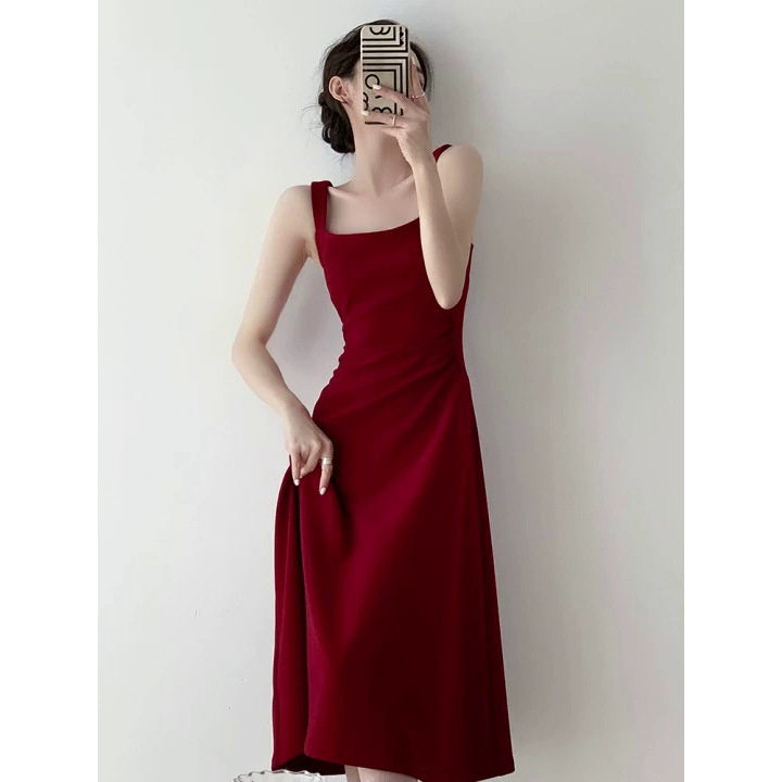 日常可穿敬酒服订婚红裙