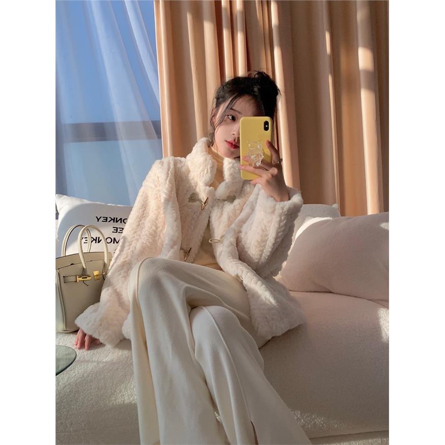 羊羔毛小香风外套女秋冬