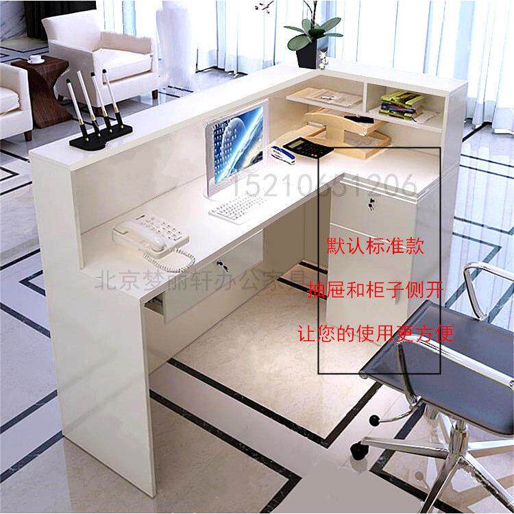现代简约转角吧台可拆装240x80x110cm欧式风格收银台设计