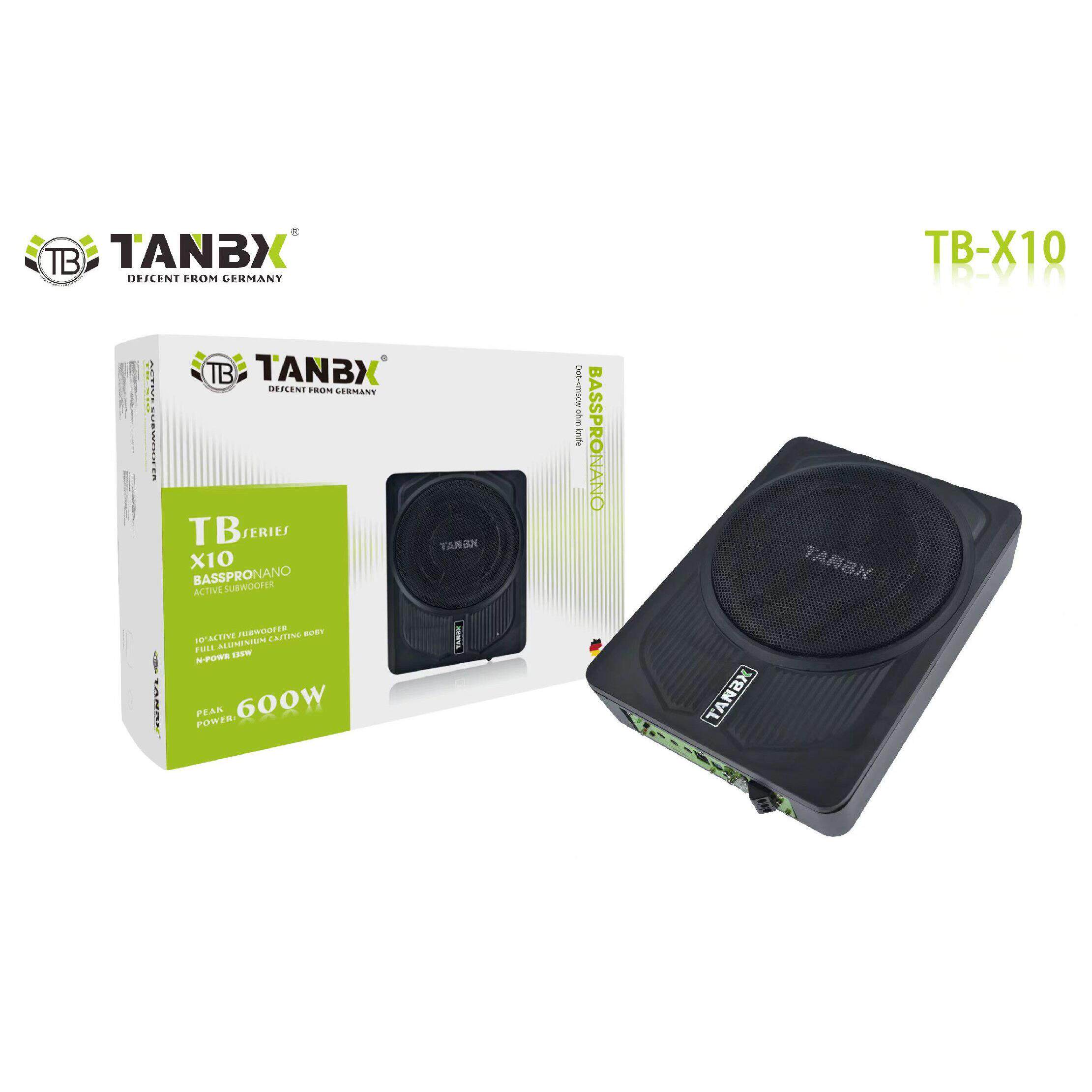 Tanbx 10英寸超薄低音炮汽车12V有源超级低音炮高功率低音炮
