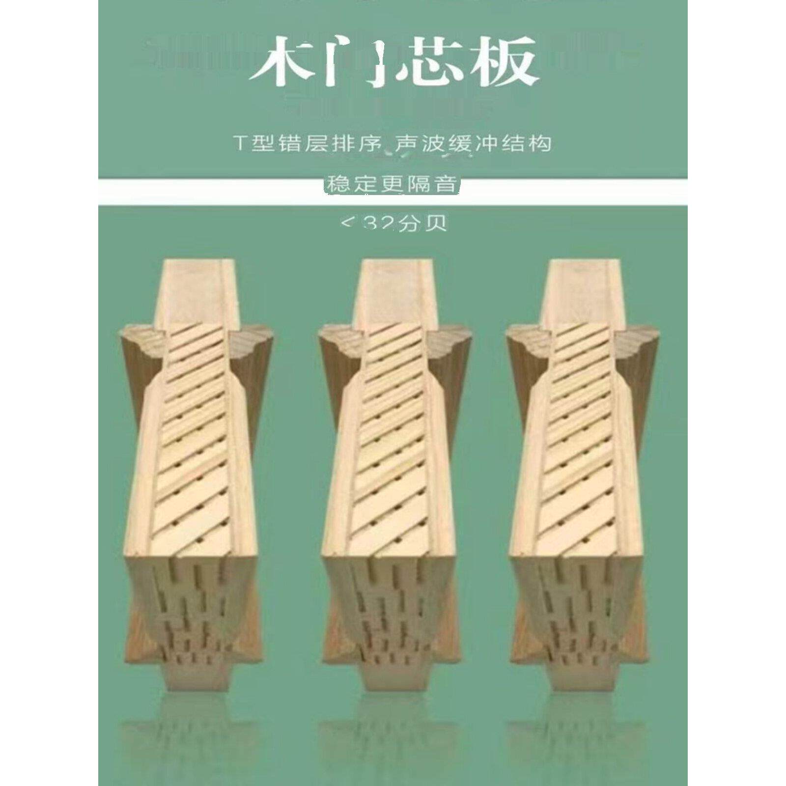 原木力学板木门填充料门芯填充料环保隔音抗变形房门填充料E0级