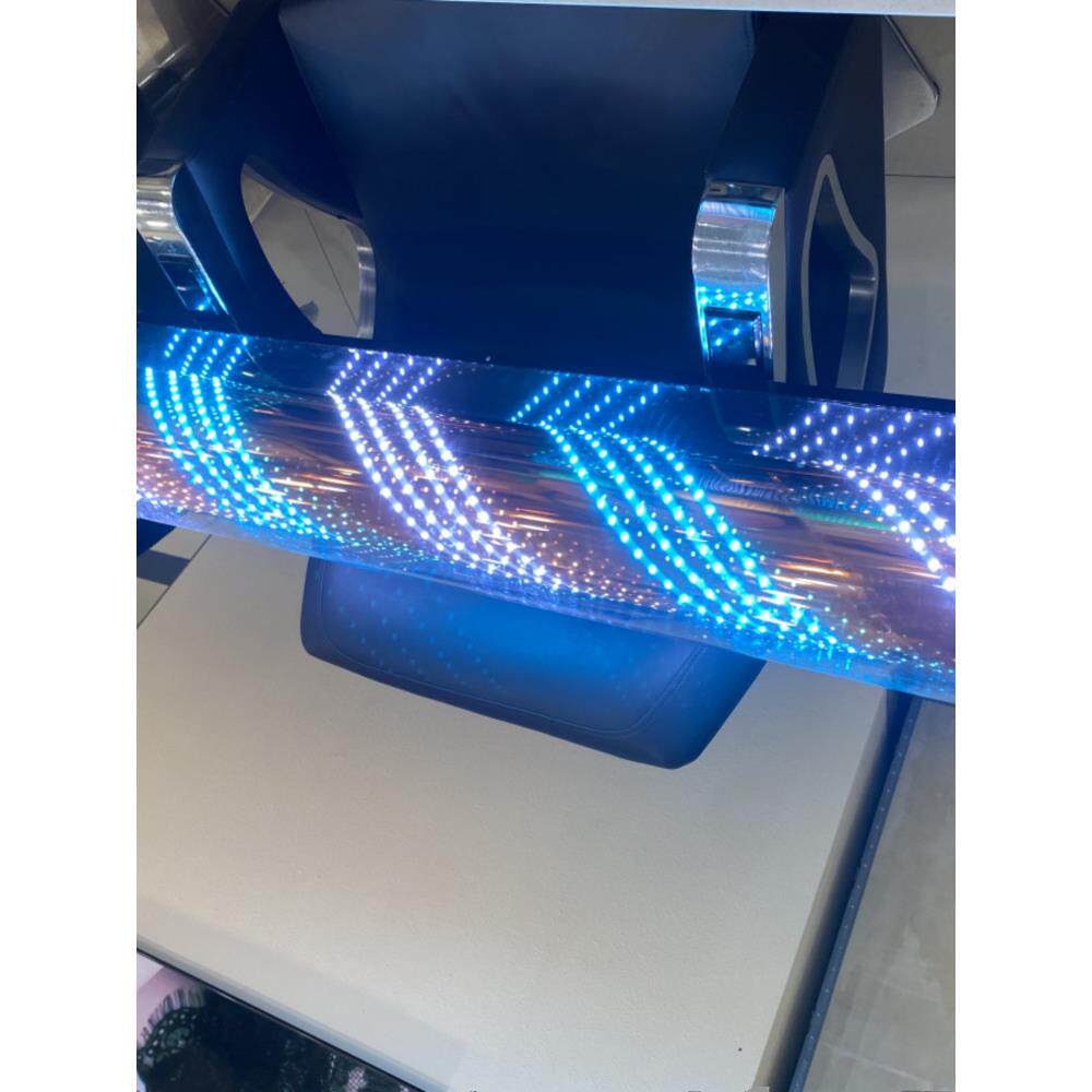 美发转灯LED灯带电机旋转理发店发廊门头灯箱挂墙壁户外防水加亮