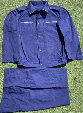 老库存87海f夏作训服男服工作服的确良机修服耐磨夏季服装套装