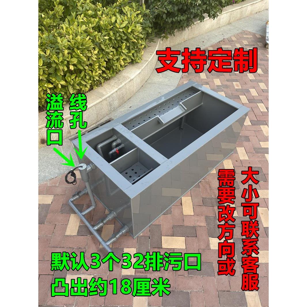 新型加厚锦鲤鱼池鱼箱侧过滤沼泽双水泵轻体金鱼缸静音水无变化系