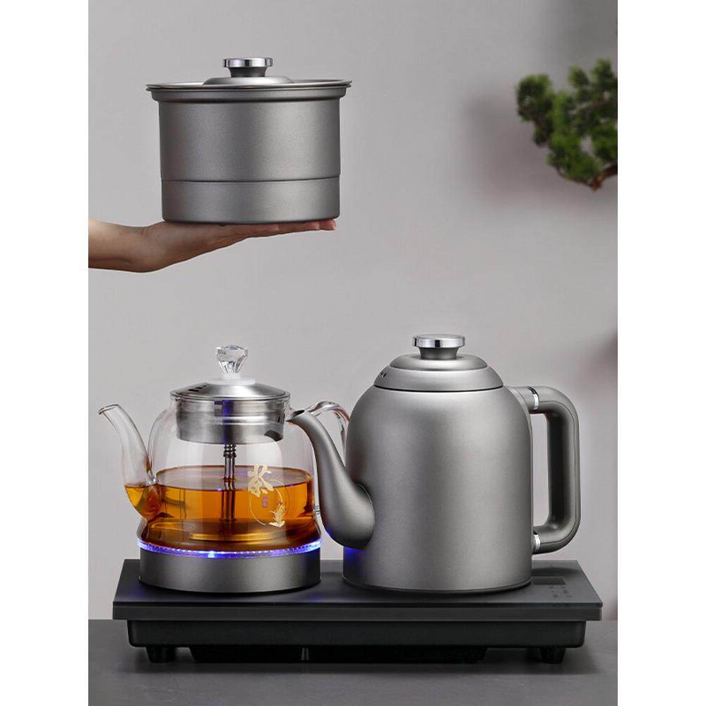 集固纯钛全自动底双水纯钛水壶茶几茶几嵌入式茶锅电加热