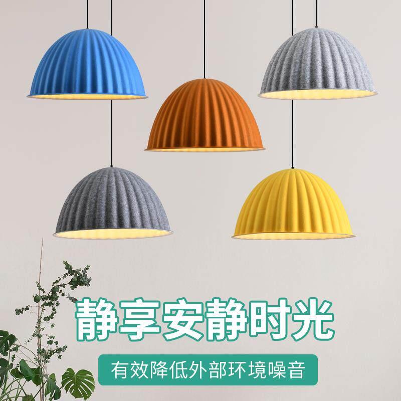 北欧设计师款毛毡吊灯丹麦新款创意咖啡厅火锅店餐厅圆形南瓜吊灯
