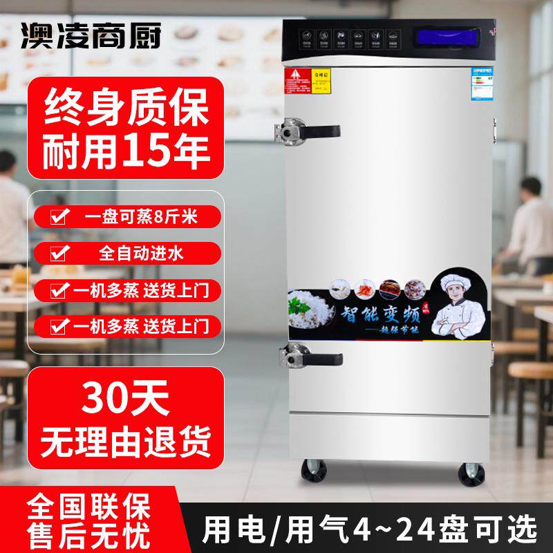 澳凌商用蒸饭柜电蒸箱燃气蒸饭车多功能食堂小型蒸饭机蒸炉蒸包炉