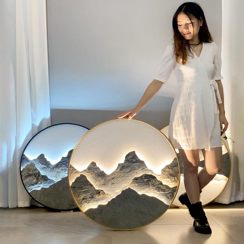 新中式风格壁灯 玄关山水装饰壁灯 可调光LED壁灯 千越品牌壁灯