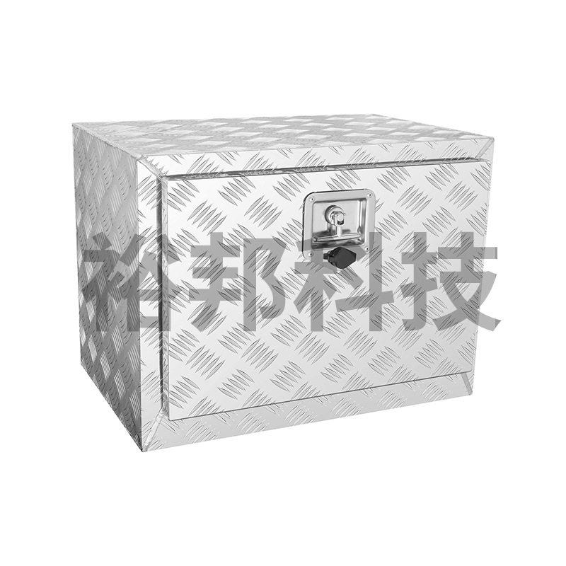 铝合金五金工具箱航空箱皮卡车柳叶花纹板车载储物箱加厚带锁钥匙
