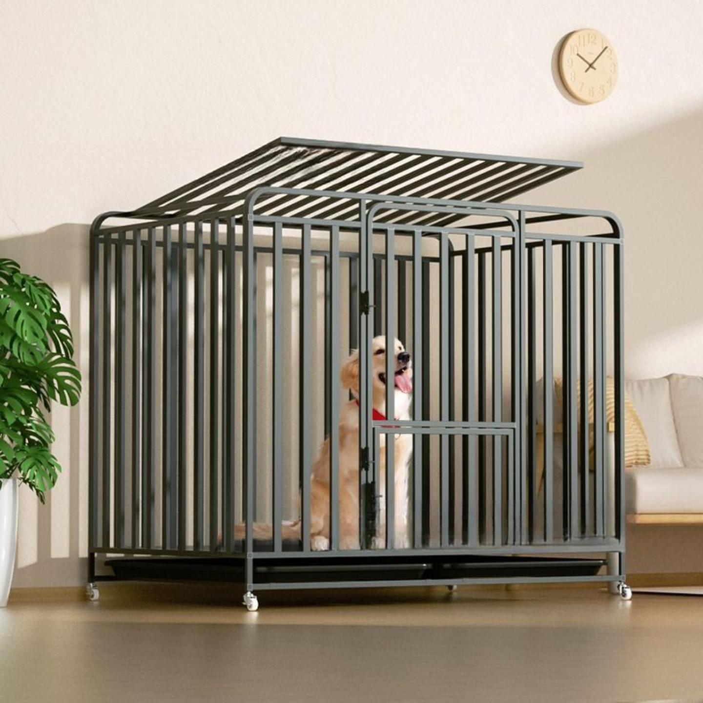 狗笼子大型犬中型犬带厕所家用室内狗笼金毛拉布拉多自由移动狗窝