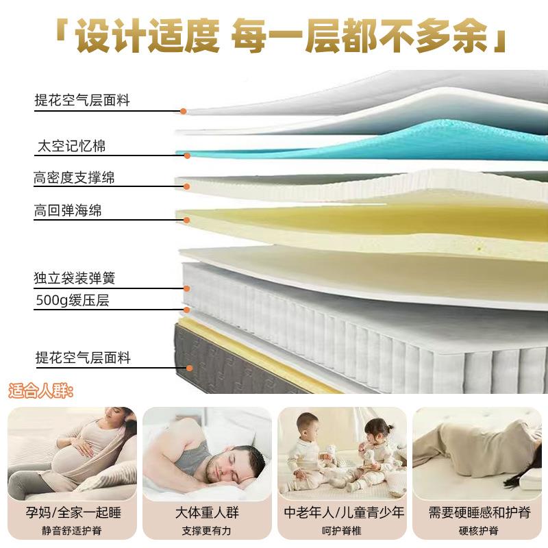 阿朵酒店床垫同弹款独立427民床垫席梦思零压记簧忆棉宿软硬两用图片