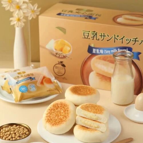 Sam超市代购豆乳夹心1Kg 整箱独立小包装老人学生办公室营养健康