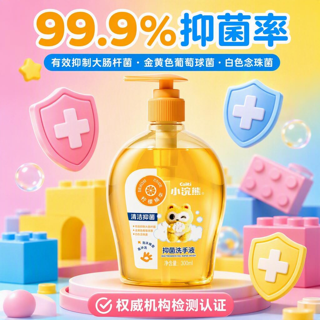 小浣熊儿童洗手液杀菌孕妇可用