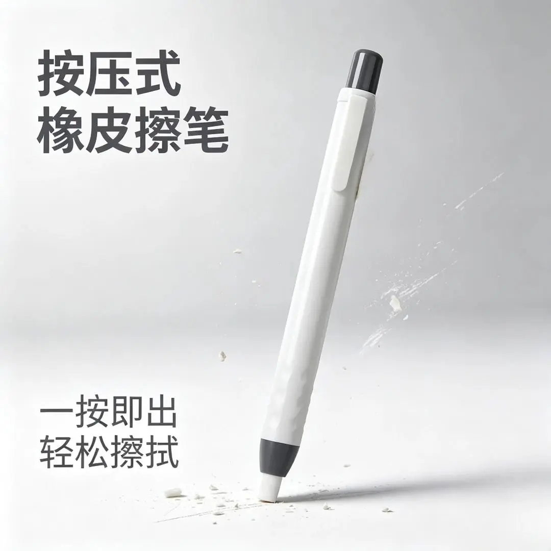 【开学季!】按动磨砂橡皮笔多种字迹修改擦除学生橡皮擦笔CL