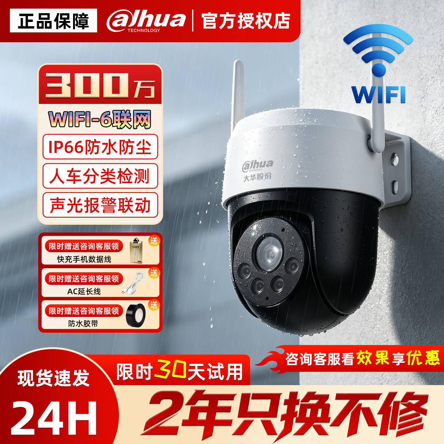 大华股份P3A300万像素高清摄像头