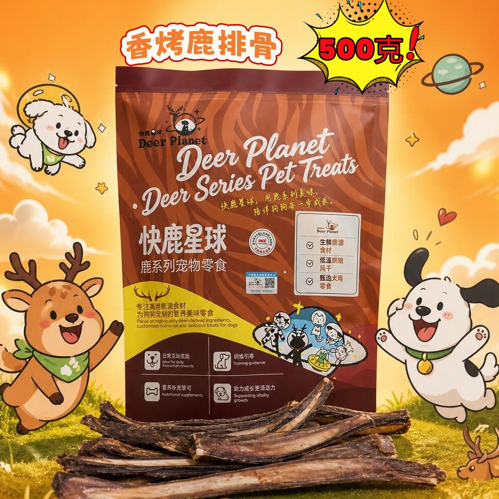 DeerPlanet鹿排骨狗磨牙棒洁齿