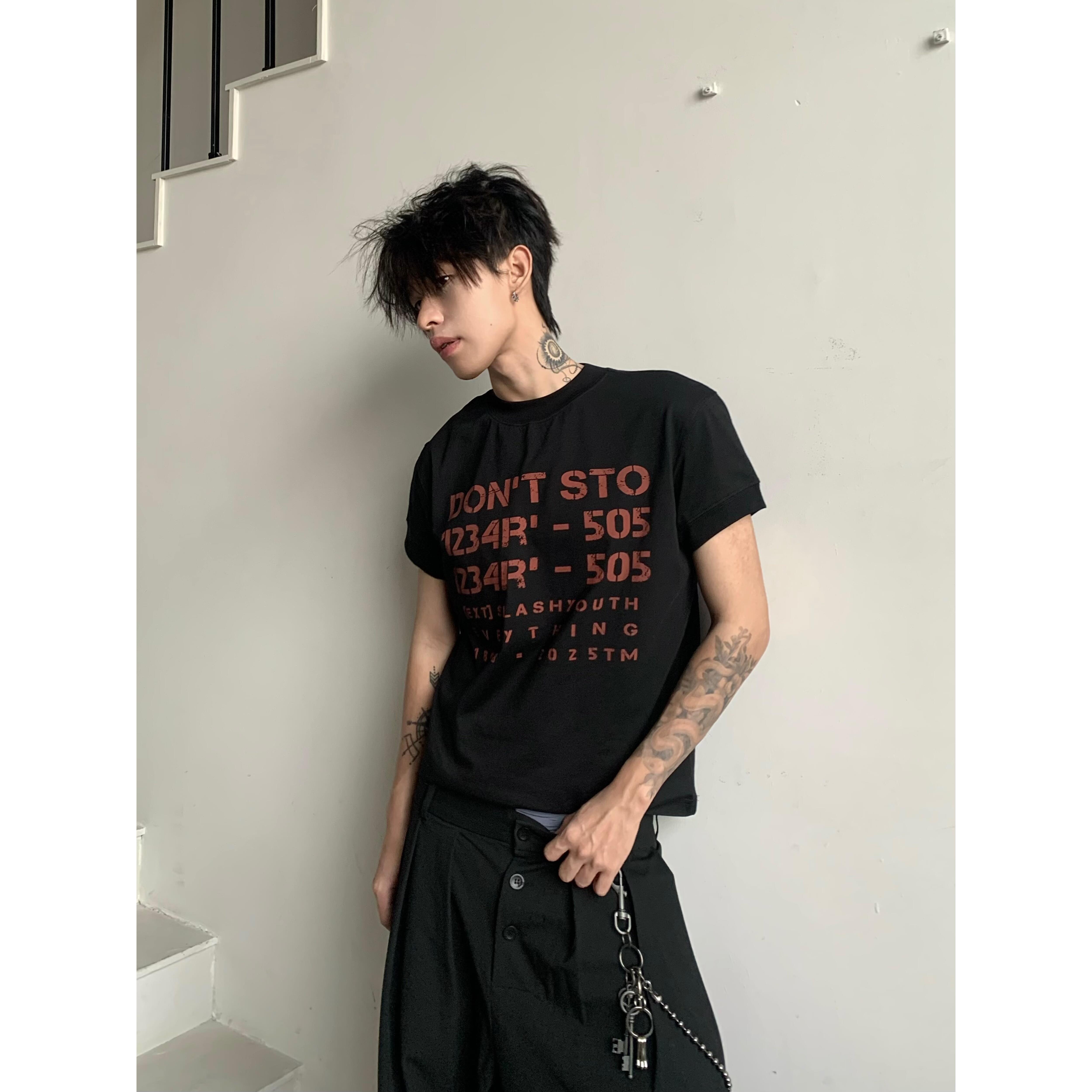 Uekk 美式复古夏季索罗娜凉感短袖T恤男女休闲短款圆领半袖潮