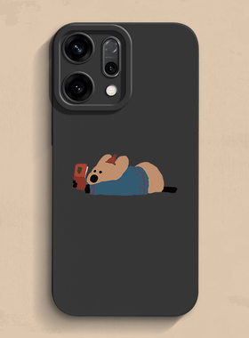 趴着小狗opponova15手机壳findx9个性一加15新款真我液态reamlegt6软v30硅胶Ace男女Neo款se3保护套ultra超薄