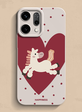 幸福小马opporeno15手机壳findx9个性一加15新款真我液态reamlegt6软v30硅胶Ace男女Neo款se3保护套ultra超薄