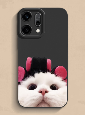 卷筒猫咪opponova15手机壳findx9个性v30硅胶Ace男女Neo款se3保护套ultra超薄一加15新款真我液态reamlegt6软