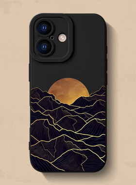 落日金山iPhone17手机壳苹果16pro max个性15创意12高级11新款xr保护14套mini男女13撞色xs个性se简约7/8plus