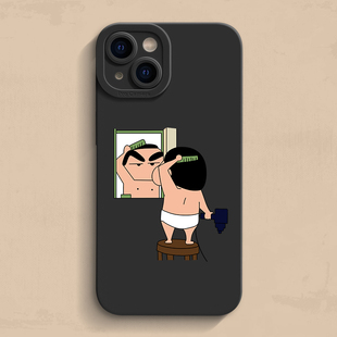 13硅胶mini高级15卡通se3 iPhone17手机壳11Pro 14苹果12男女16适用Ultra个性 8p个性 2可爱6s max搞怪se3小新7