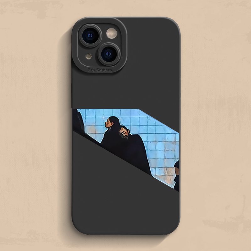 依靠iPhone17手机壳简约6plus潮牌7油画8plus男14套13创意11Promax个性se新款复古15苹果12插画女xr适用16