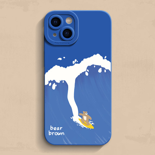 iphone17冲浪熊手机壳