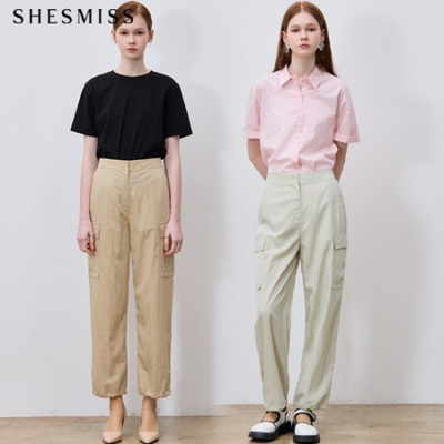 舒斯密斯. 舒斯密斯(SHESMISS) 宽松休闲风卡号裤 (参考价格: 178
