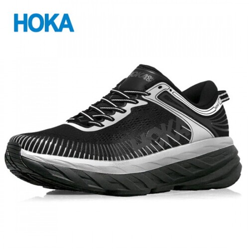 Hokaoneone M Bondi 7 跑步鞋 黑色 星尘 1110518-BKSTR