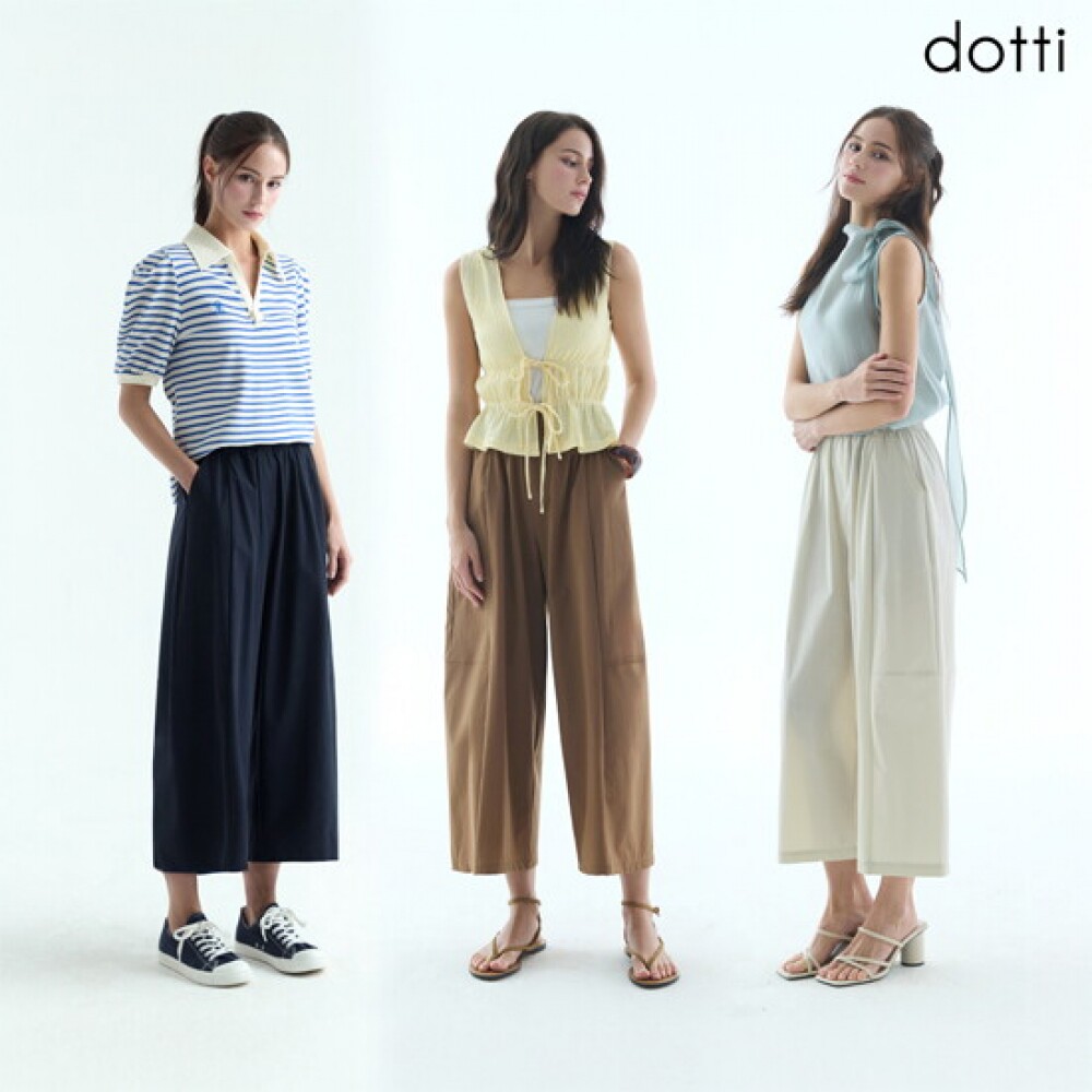多蒂 夏季 宽松8分裤 D6N8W
