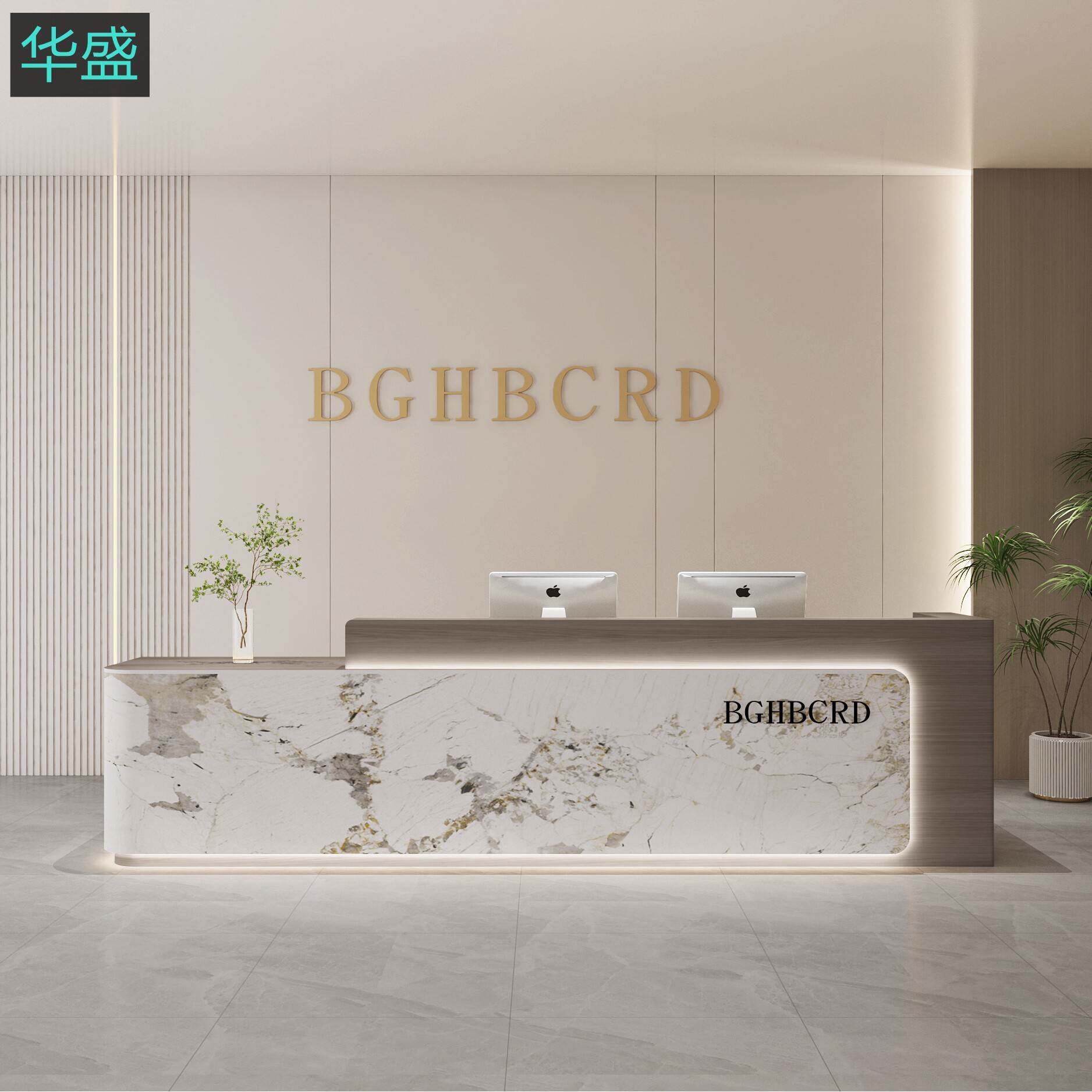 现代公司前台接待台美容院宾馆酒店吧台收银柜台商铺办公咨询服务