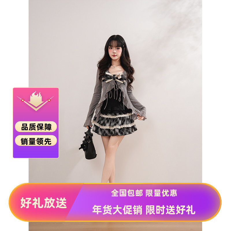 窗边闲绪夏季新款古早感轻亚背心