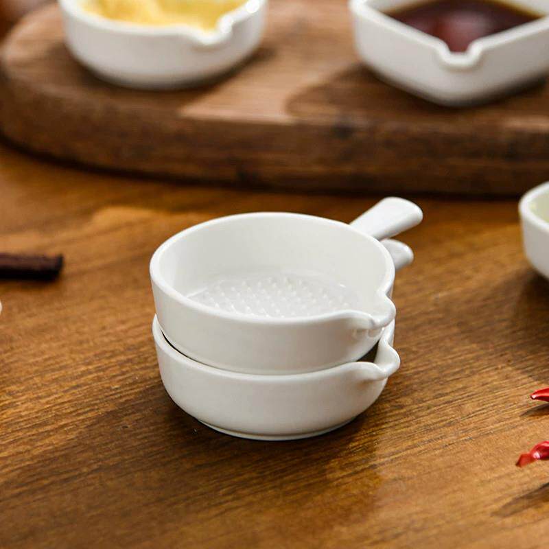 陶瓷小碟子家用研磨碟酱油醋调味碟火锅蘸料调料碗小菜咸菜碟