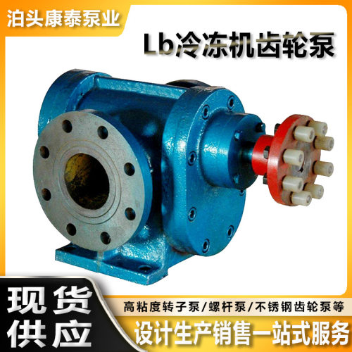 Lb冷冻机齿轮泵 铸铁冷冻机齿轮泵 导热油泵 冷冻油泵加 工定 制