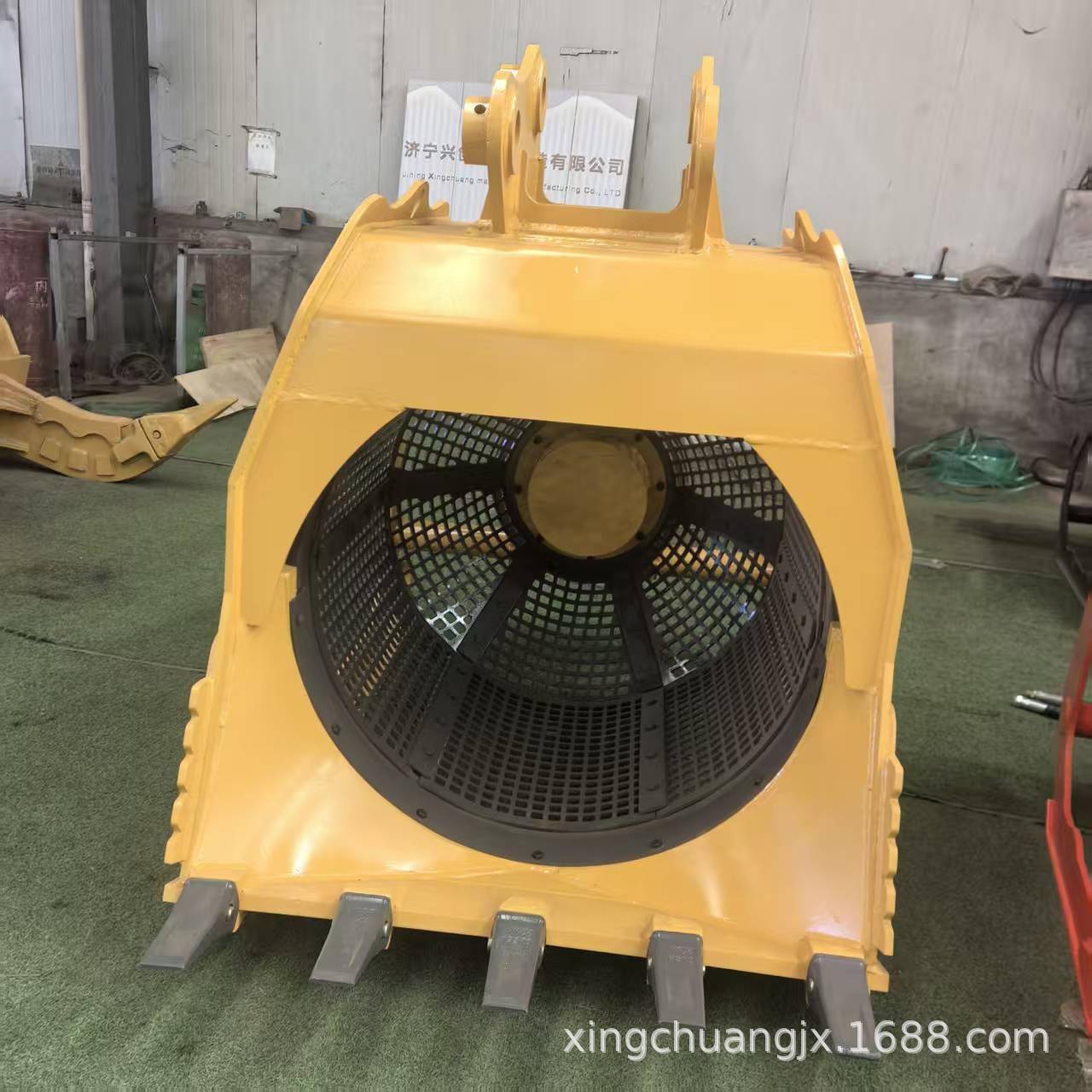 挖掘机筛分斗产厂家批量生旋液压转漏斗管道回填土