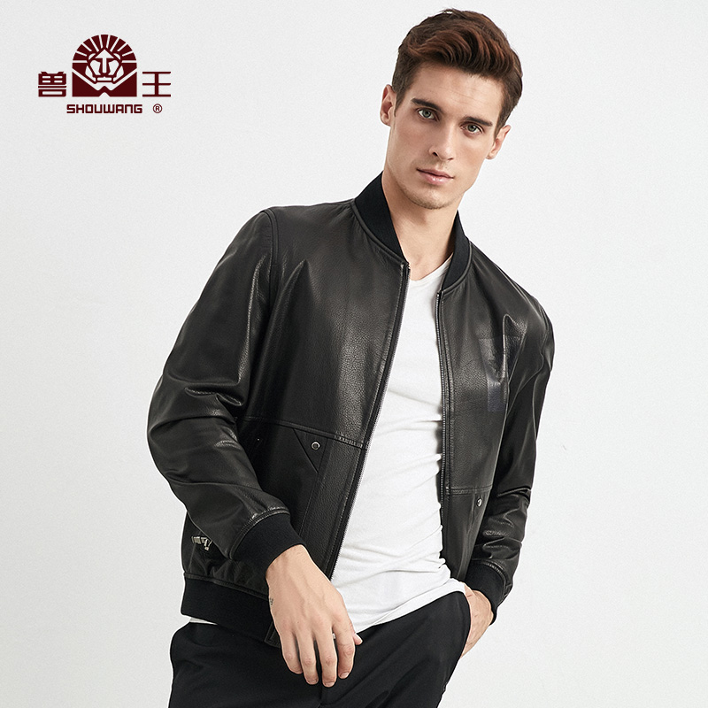 兽王真皮皮衣男士外套山羊皮