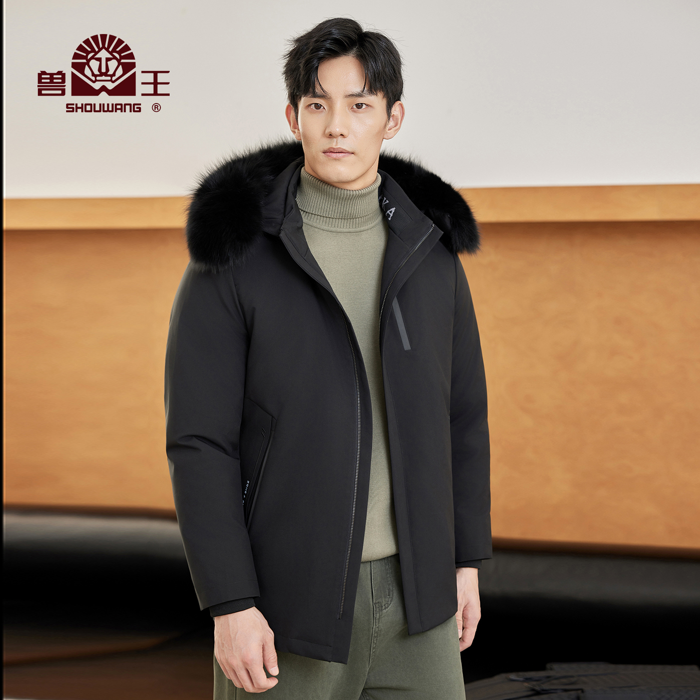 兽王【水貂内胆】尼克服男皮草