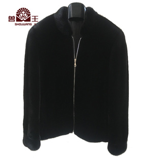 兽王黑色水貂皮衣