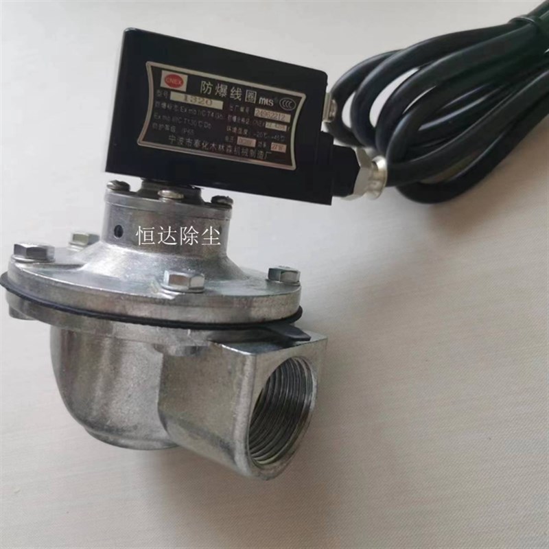 防爆型电磁脉冲阀直角式上海袋式除尘器DMF-Z-25 40 50 62 76 24V