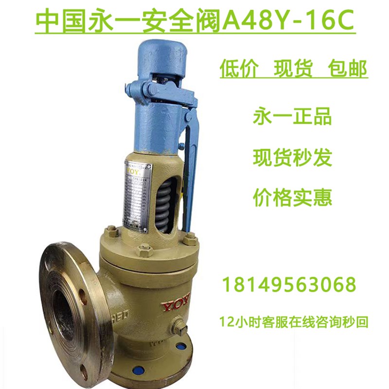 现货秒发永一安全阀A48Y-16C DN50 25 32 40 65 80中国永一安全阀