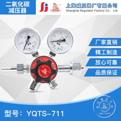 YQTS-711双极式二氧化碳减压器调压阀流量稳定上海减压器厂压力表
